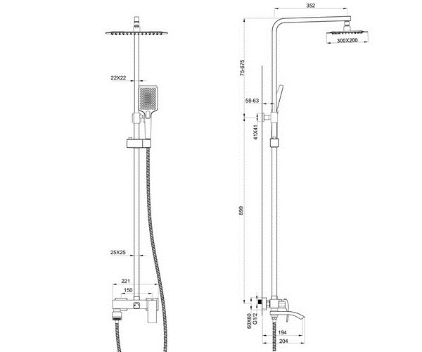 душевая система WONZON & WOGHAND FIT